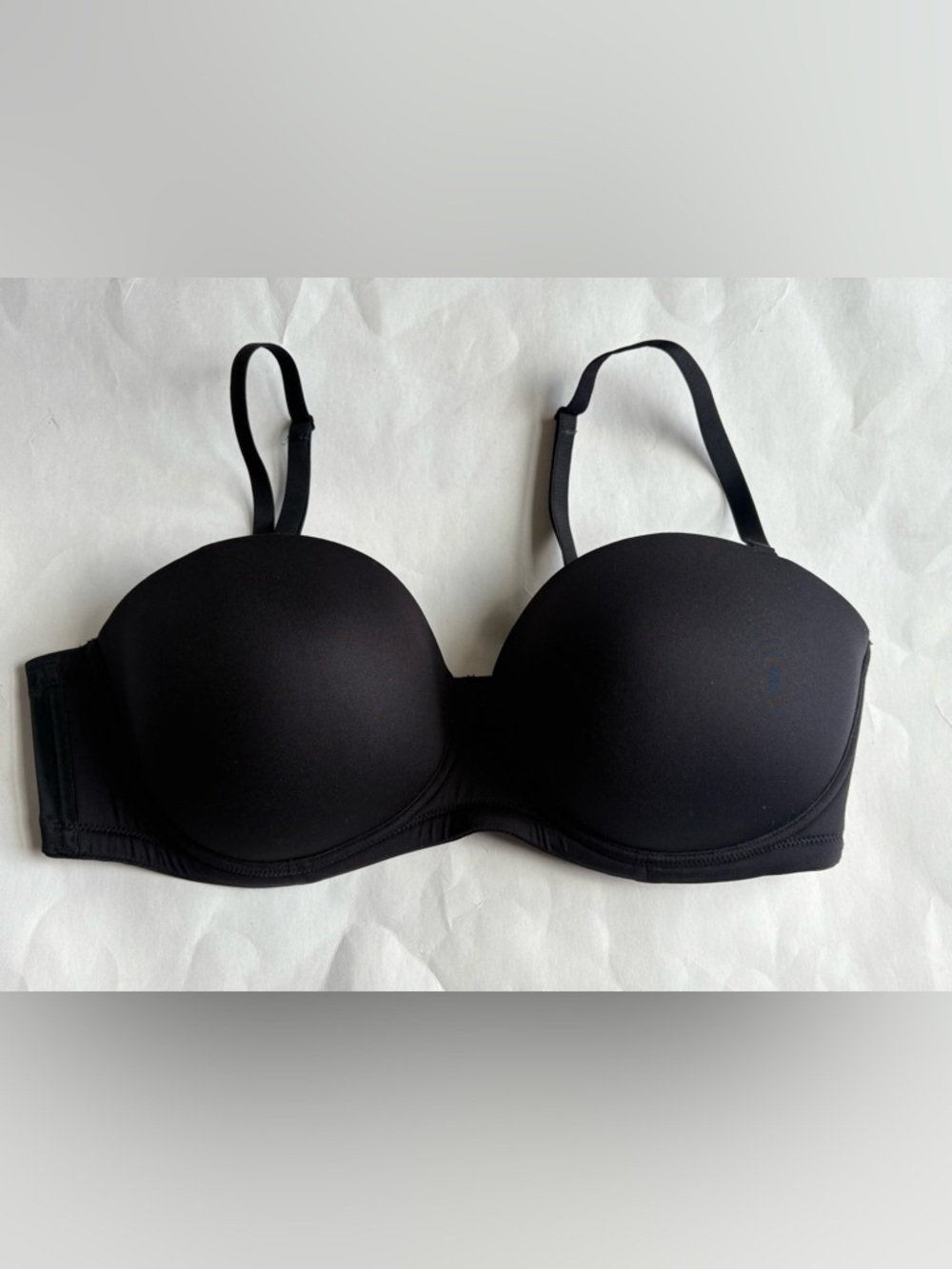 Wacoal Red Carpet Strapless Underwire Black Bra 854119 Convertible Size 42D